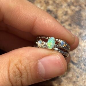 opal ring S925